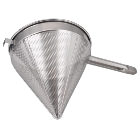 Chinese Strainer, 12 Dia., Co Arse Mesh, Stainless Steel Wit